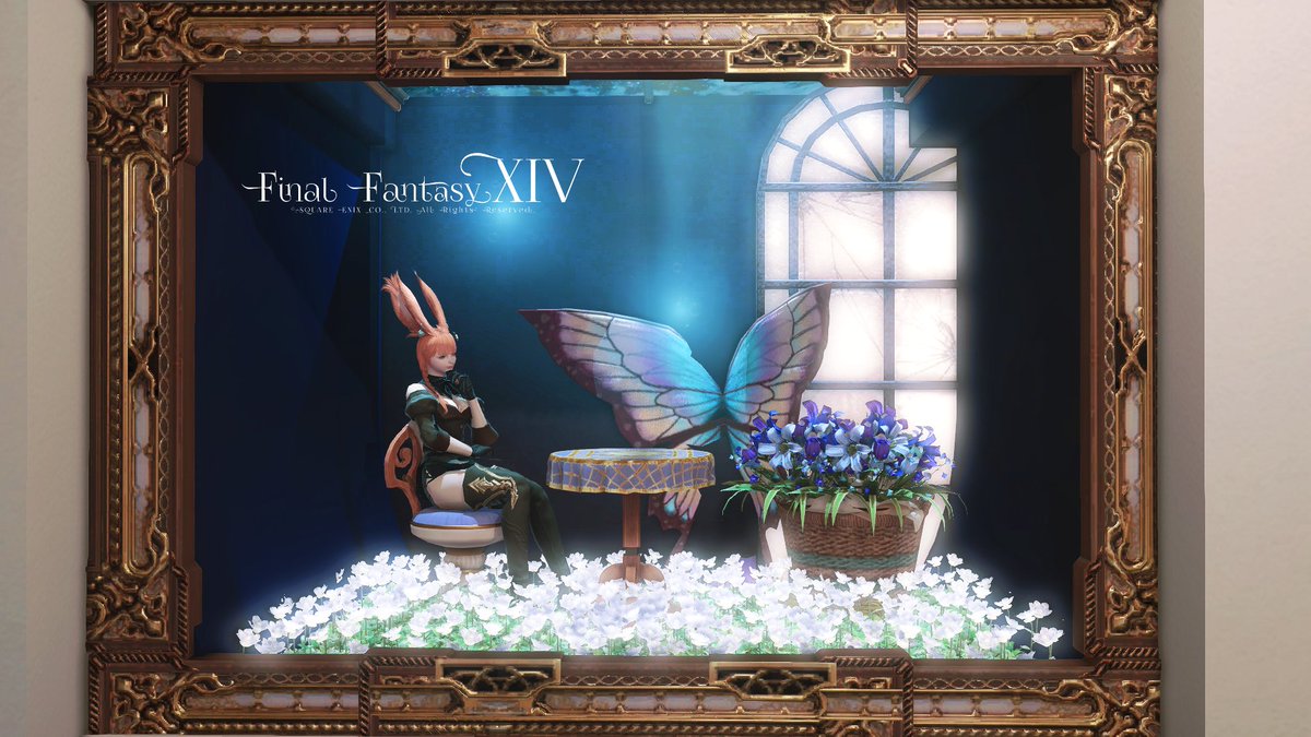 chooogen's tweet image. おはようございます！🐰
うさこは絵になるを体現✨

#FF14SS #ヴィエラ #おはウサ #あり茶のお家