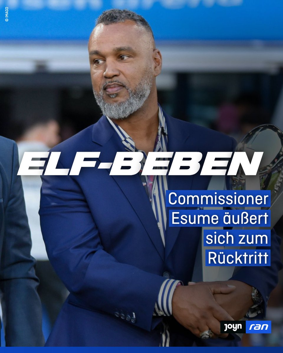 ransport's tweet photo. Der Coach hat ein persönliches Statement veröffentlicht ➡️ https://t.co/jeDW23mXkg
#ranFootball #ELF #EuropeanLeagueofFootball #Esume #PatrickEsume https://t.co/QJTqhu4REo
