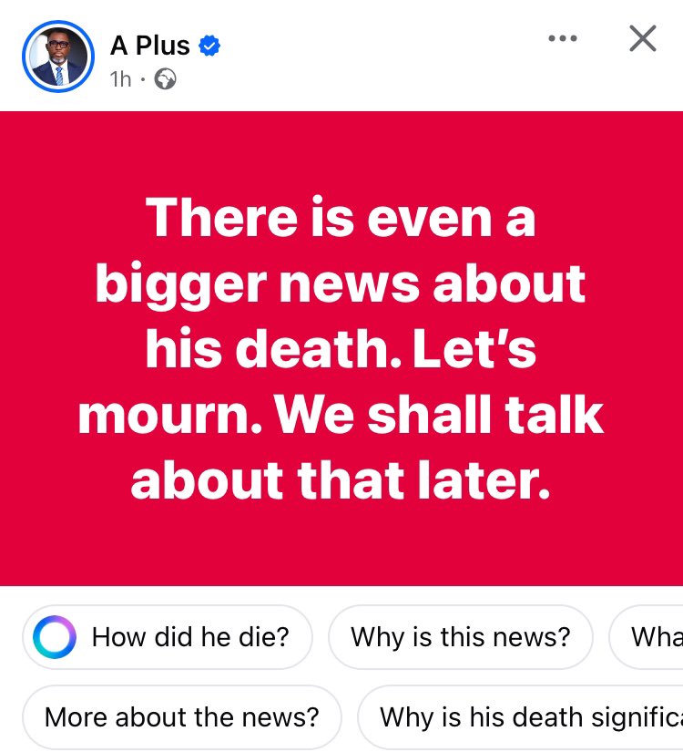 pnorvinyo_17's tweet image. According to A Plus, there’s bigger more to Daddy Lumba’s death. This is getting scared and worrying, We can’t wait to hear those informations 😯😳💔
#SHAXIGHANA