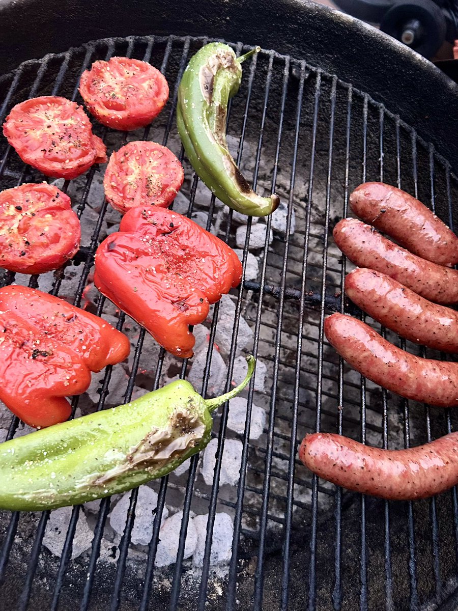 whatkenatetoday's tweet image. Friday night grilling.