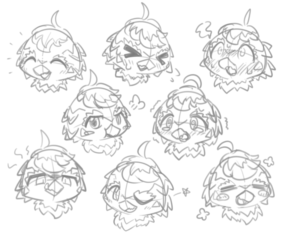 yoshi00000091's tweet image. お顔たくさん描いてたら可愛くなってきた