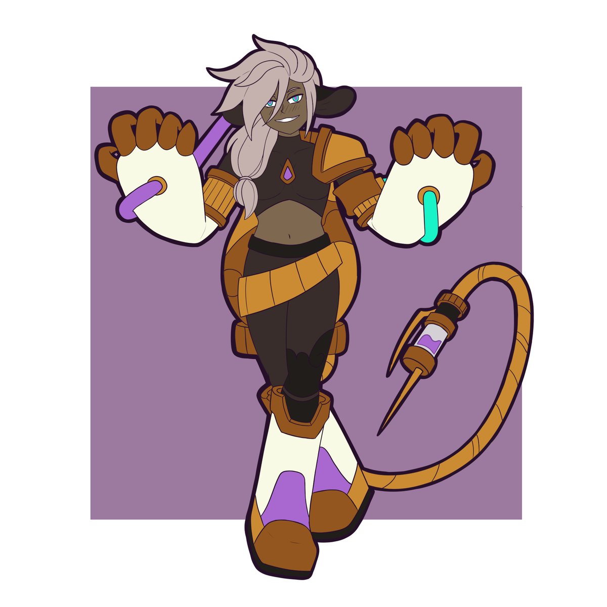 WaWoyal's tweet image. Today's #artfight attack is dedicated to raishical (insta) and his Wakfu OC Mel Solis!
To simplify you could call her an Osa-Hupper-Naut but there's more to her and her ambitions and motivations!
I'd stay away from Mel...but I still wanted to draw her😁
#artfight2025 #wakfu