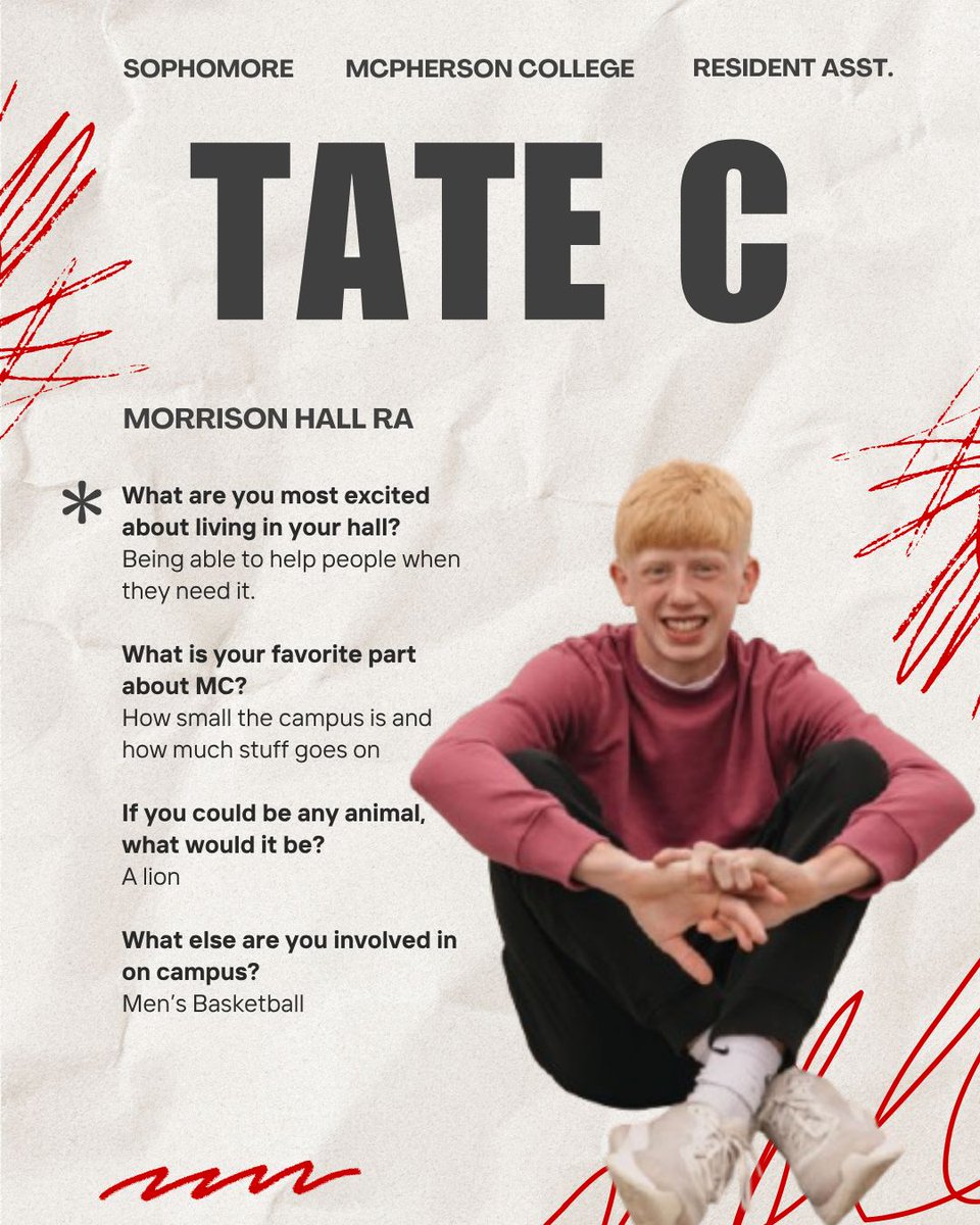_MCStudentLife's tweet image. Meet RA for Morrison, Tate!