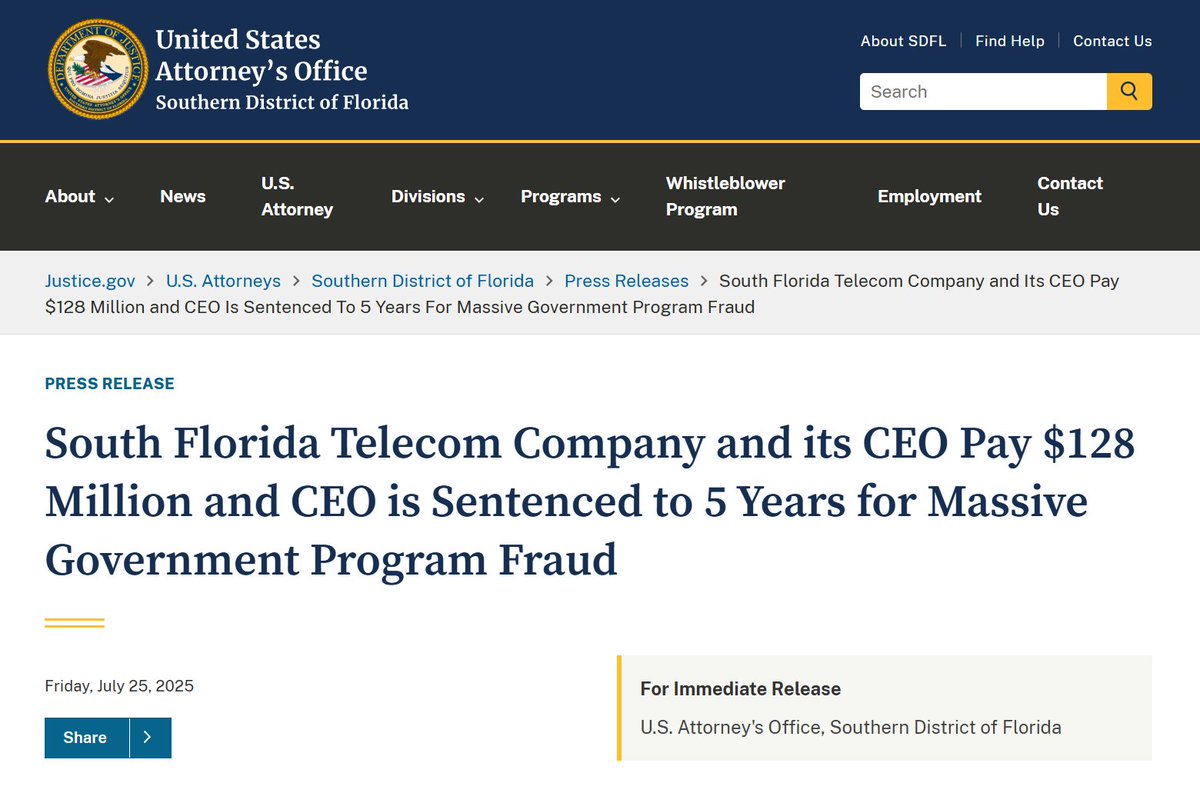 MASSIVE Obama Phone fraud!!!

Issa Asad, the owner of Q Link Wireless, an Obama Phone vendor, and his company were ordered to pay $128 million and serve 5 years 'imprisonment' for defrauding the FCC over the Lifeline program (Obama phones).

The company made $618,736,494 off the