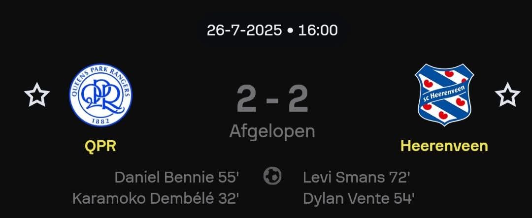 HeerenveenVv's tweet photo. Scorebordjournalistiek:
'Met 2-2 in een away game tegen een Championship deelnemer (met waarschijnlijk een hogere begroting) kun je thuiskomen.'
#qprhee https://t.co/8ChymqsVh0