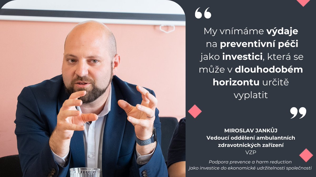 Institute for Mental Health and Addiction Studies (@inst_mhas) on Twitter photo Prevence je nejlepší investice do budoucna! 💡 Jak zaznělo od Miroslava Jankůje z <a href="/VZPtweetuje/">Všeobecná zdravotní pojišťovna ČR</a> na naší odborné diskuzi, náklady na léčbu se neustále zvyšují. Jednou z důležitých věcí, je změna myšlení, a to místo pouhého řešení následků se musíme zaměřit na příčiny a aktivní Prevence je nejlepší investice do budoucna! 💡 Jak zaznělo od Miroslava Jankůje z <a href="/VZPtweetuje/">Všeobecná zdravotní pojišťovna ČR</a> na naší odborné diskuzi, náklady na léčbu se neustále zvyšují. Jednou z důležitých věcí, je změna myšlení, a to místo pouhého řešení následků se musíme zaměřit na příčiny a aktivní
