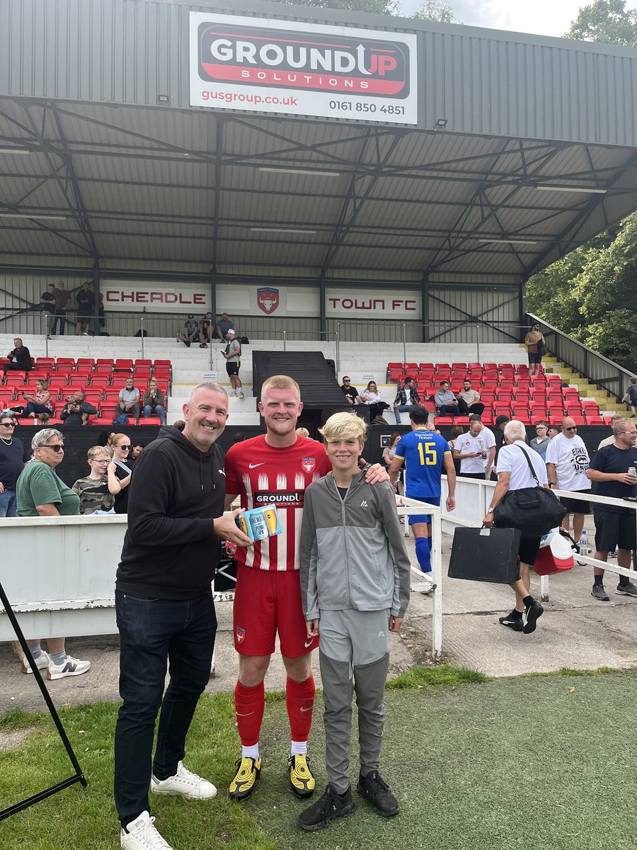 CheadleTownFC's tweet image. Your Ground Up Solutions Man of the Match is Liam Delaney!  Presented by Jackson Slee &amp;amp; Chairman Steve Taylor.