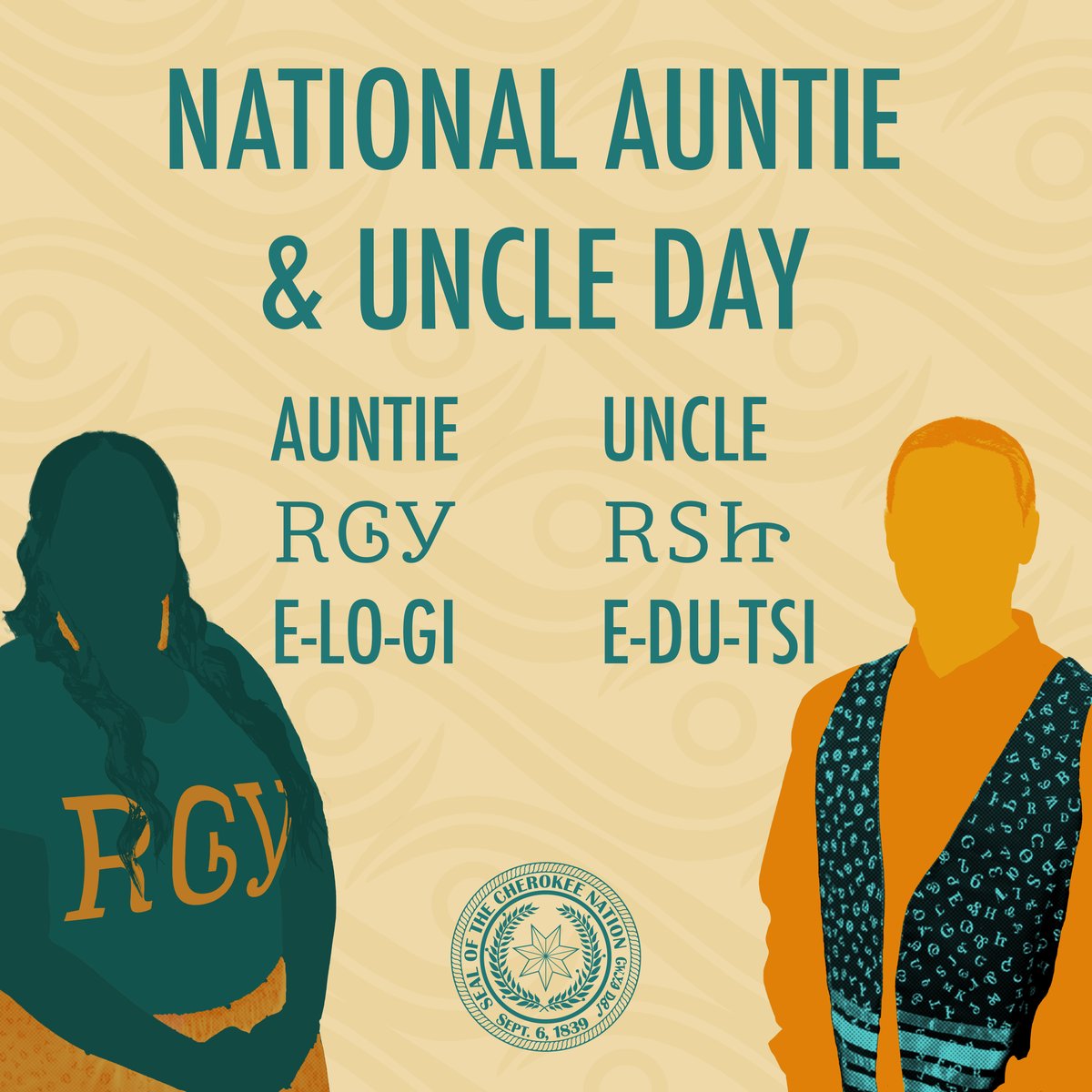 CherokeeNation's tweet image. Today is all about the aunties and uncles who bring some extra love and encouragement to our lives — while also keeping us on our toes at the same time! Today, we're celebrating you! 💕 #NationalAuntAndUncleDay