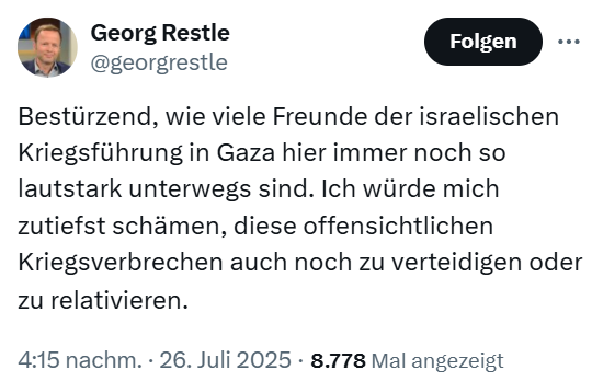 Bestürzend, daß ich bei Androhung von Gefängnis gezwungen werde, diese Hamas-Propaganda zu bezahlen: