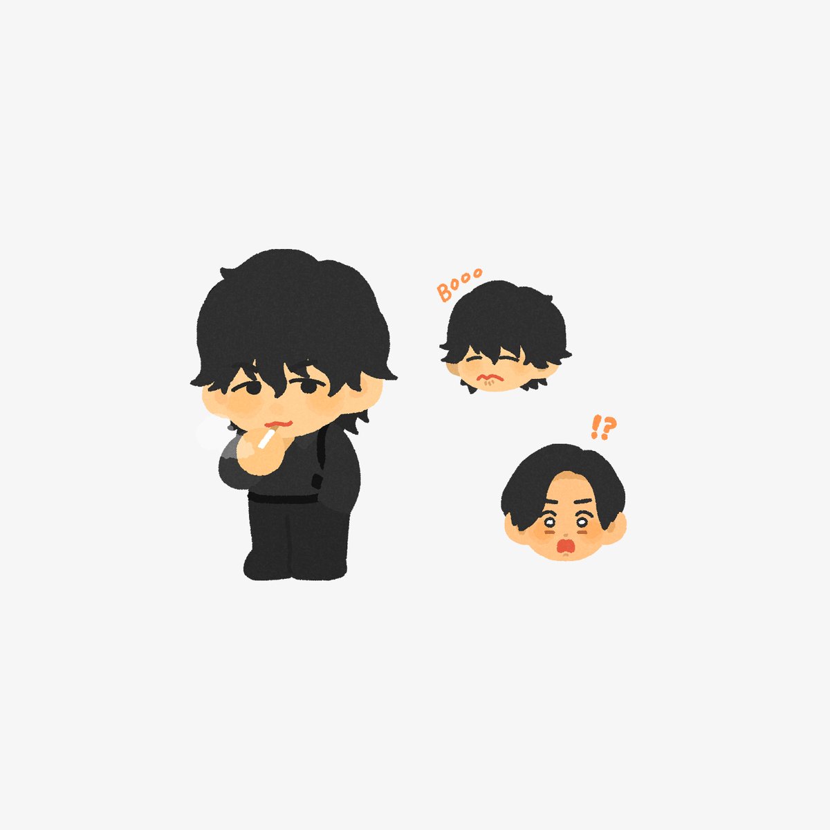 kmgk_tmg's tweet image. dope落書き　聞き込み嫌いな陣内さんの表情可愛かった～