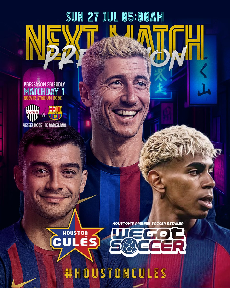 Houston Culés members, check your email for an offer from FC Barcelona to upgrade your Culers account, which includes access to watch these preseason matches. Looking forward to seeing everyone again at the #VelvetOakTavern for the August 10th Gamper Trophy match. 

<a href="/wegotsoccer/">WeGotSoccer.com</a>