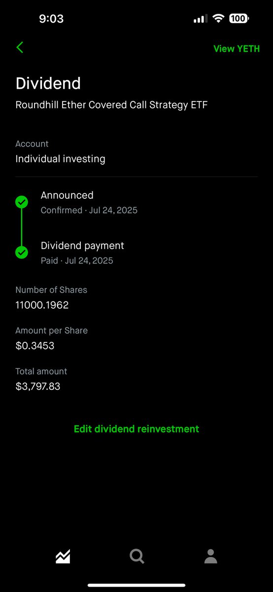 DekuTCG's tweet image. Feels good to get paid … for doing nothing. 
$BTCI $YETH