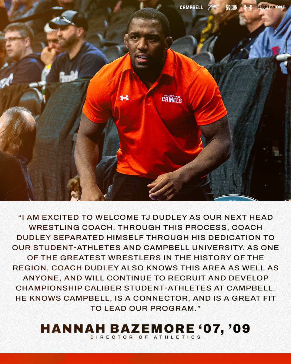 Campbell Wrestling (@gocamelswrestle) on Twitter photo The Fighting Camels aren't slowing down with <a href="/KingDud_/">Timothy Dudley</a> at the helm.
#FightAsONE | #RollHumps πͺ The Fighting Camels aren't slowing down with <a href="/KingDud_/">Timothy Dudley</a> at the helm.
#FightAsONE | #RollHumps πͺ