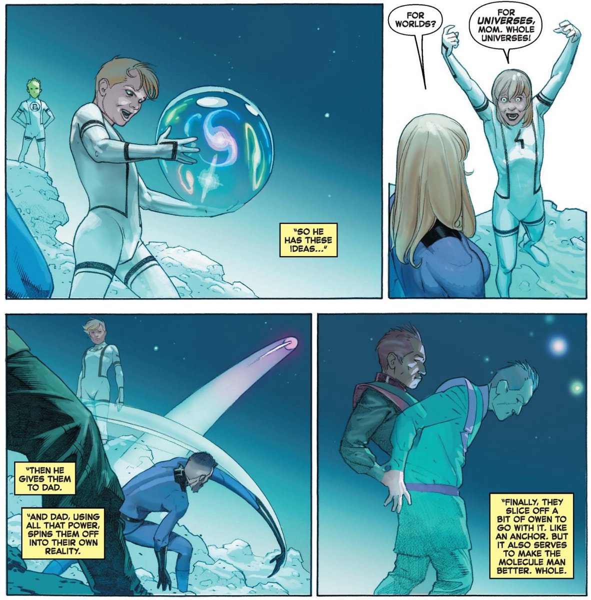 To everyone saying the MCU doesn’t need a character this powerful right now—just a reminder, Franklin Richards literally helped Reed rebuild the entire universe from scratch after Secret Wars II in the comics. Just saying.
