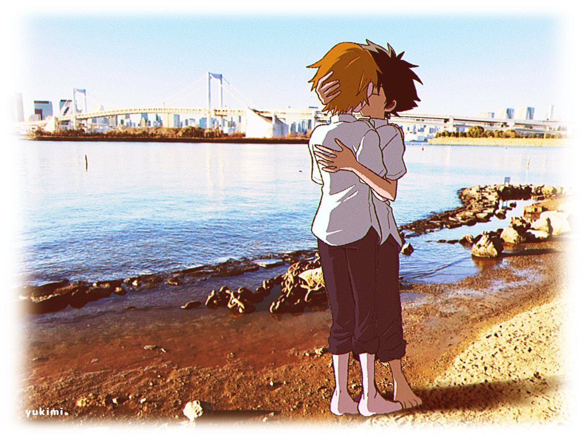 yukimidigi's tweet image. 夏の🧡💙ちゃん
