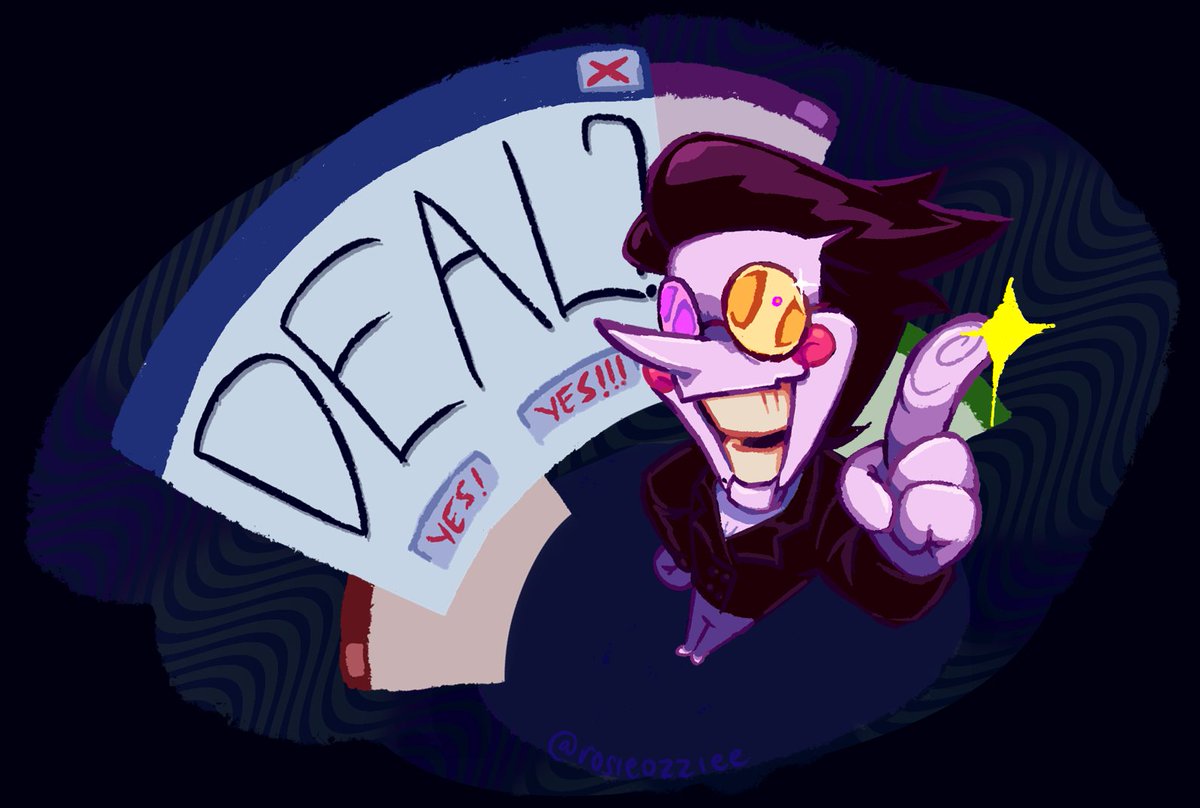 rosieozziee's tweet image. Take The [DEAL] !
#deltarune #spamton #spamtongspamton
