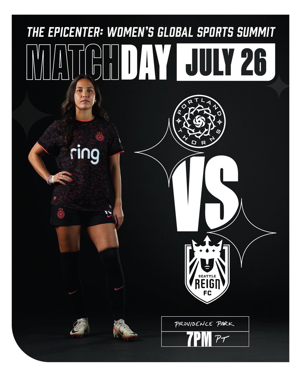 ThornsFC's tweet image. Wrapping up epicenter week with one more friendly at home! 🌹
🆚 Seattle Reign
⏰ 7pm
🎟️ seatgeek.com/portland-thorn…