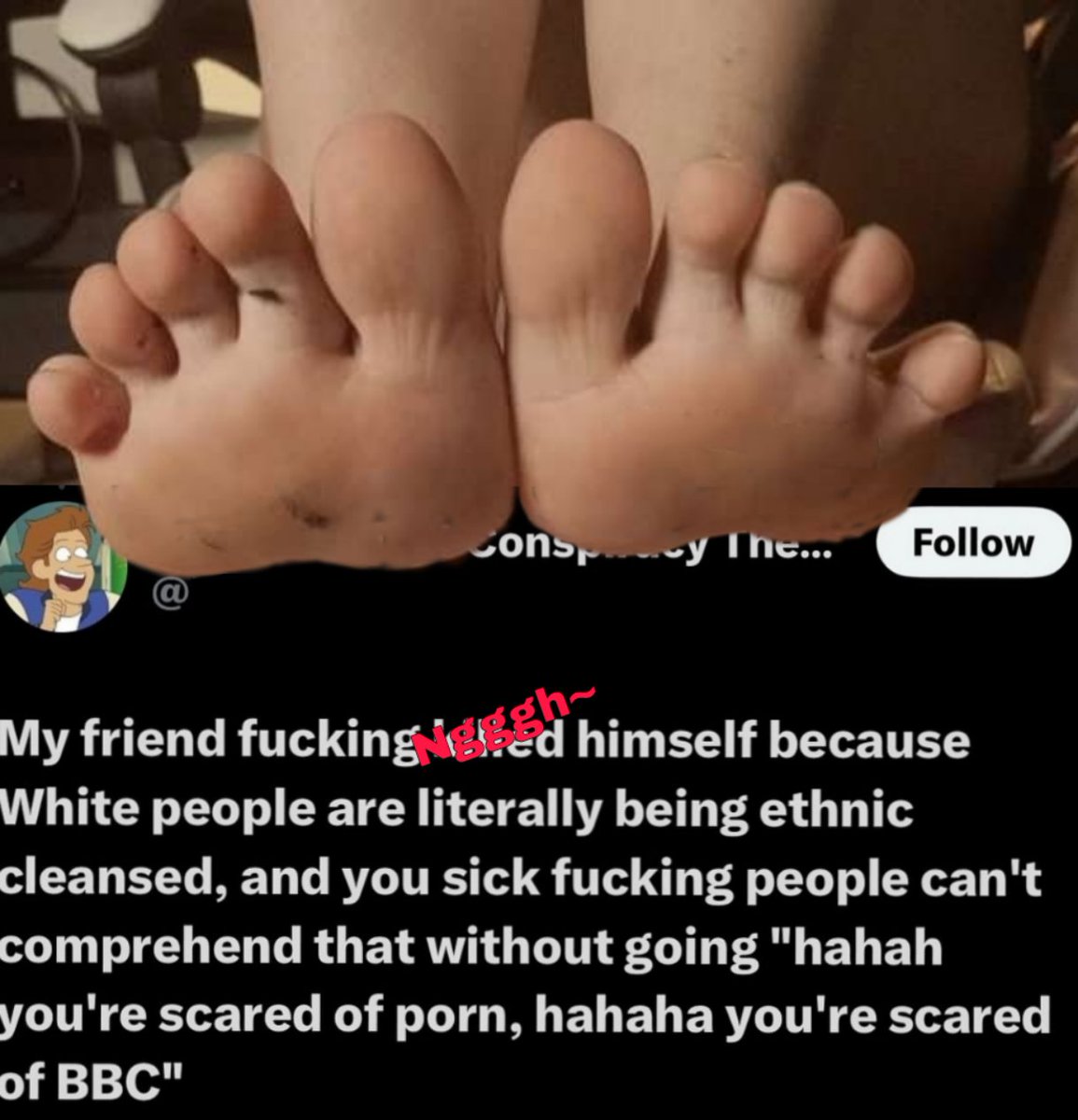 Wh*te lives end and become a mockery under my feet. 

Imagine living for so many years just to give up and ☠️ yourself... Lol. :3c

The great replacement is real and YOU ✨ are helping the people trying to replace you. 🖤

Stay winning, sweeties..~
#KAW #BNWO #findom #WLDM #OBLM