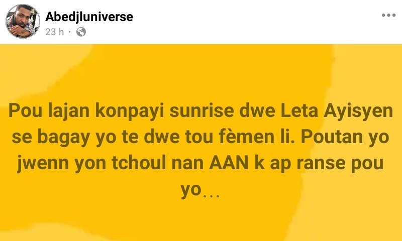 Makay_Hayti's tweet image. Leta Hayti se enstriman yon klik nan sektè a prive a pou yo miltipliye pwofi.
Lè w tande kantite prè yon sèl Boulos gen aksè nan ONA pandan yon ti jèn lanmda ki anvi kreye p ap janm ka prete 50 000 pyas ladan, s on krèv kè wi.