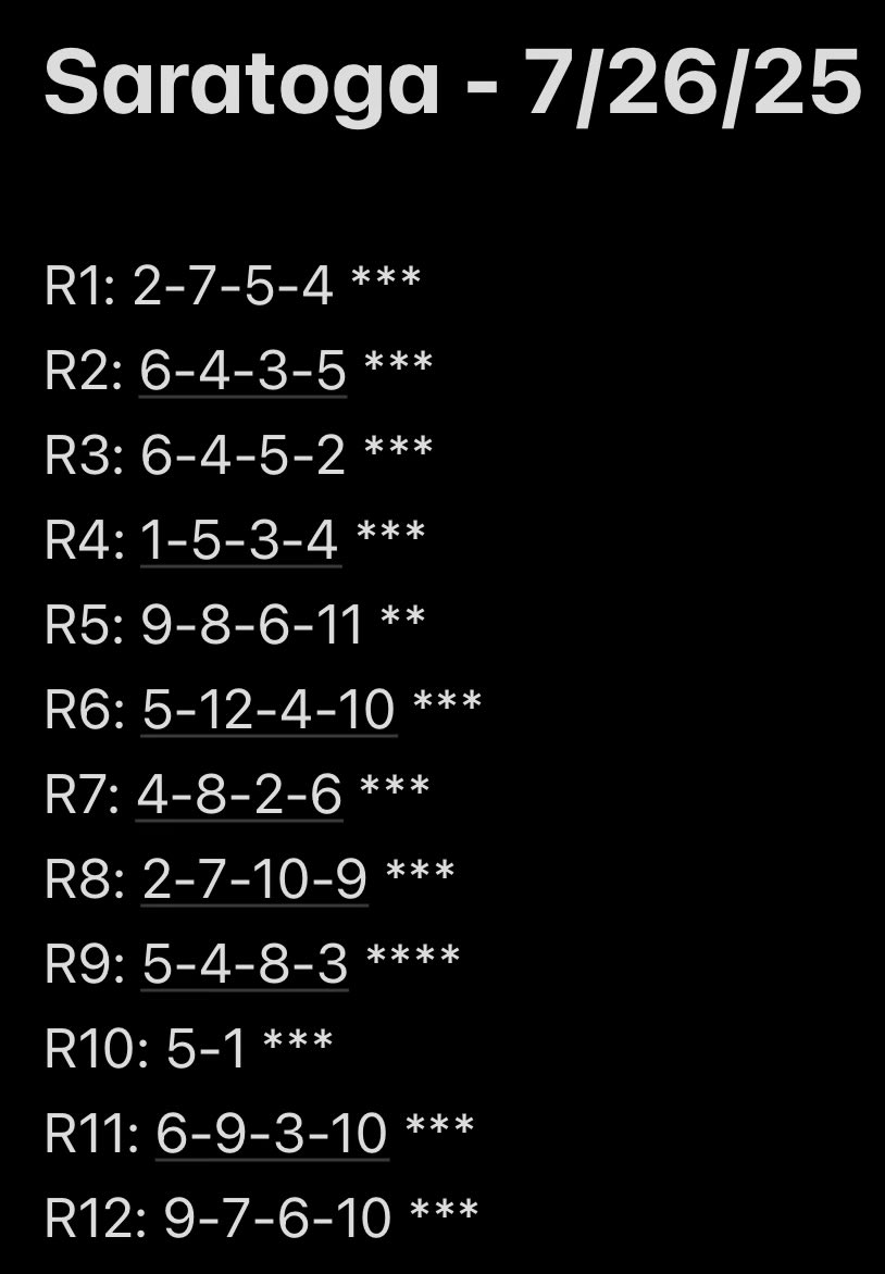 SJP_Picks's tweet image. Saratoga Day 13

Picks for Jim Dandy Day 🐎 

Lets have a day