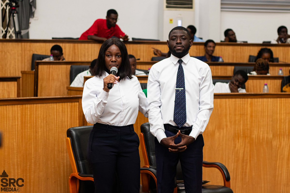 watsuptek's tweet image. Mary Ann Baawah Prestsi an SRC Presidential aspirant together with her running mate have been vetted and discharged by the panel .
#WatsuptekReport
#ElectionCommandCenter
#KNUSTDecides25