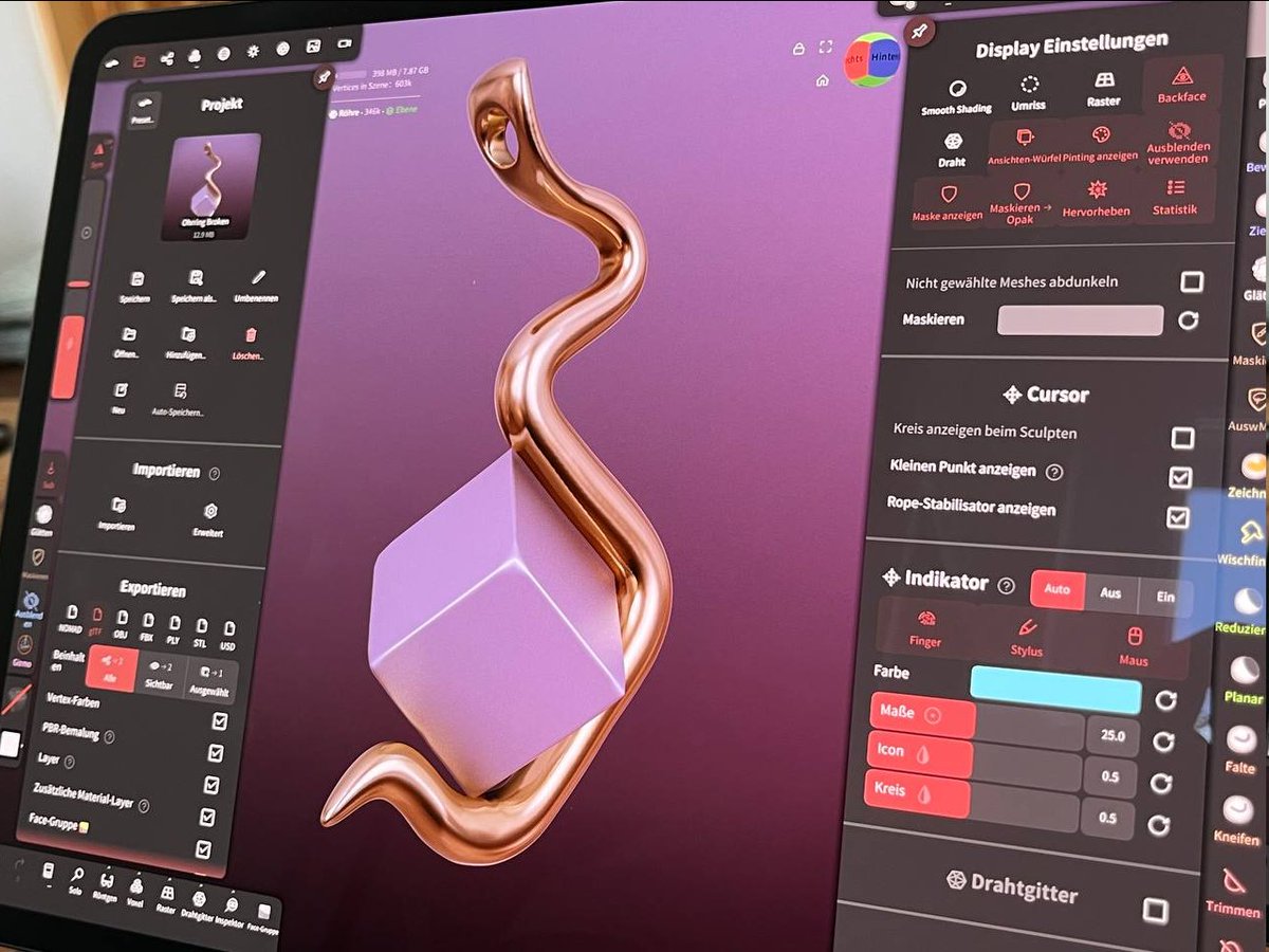 Blender for Ipad would be insane but I also have to shout out my goat NomadSculpt because that piece of software surprises me more and more everyday #b3d