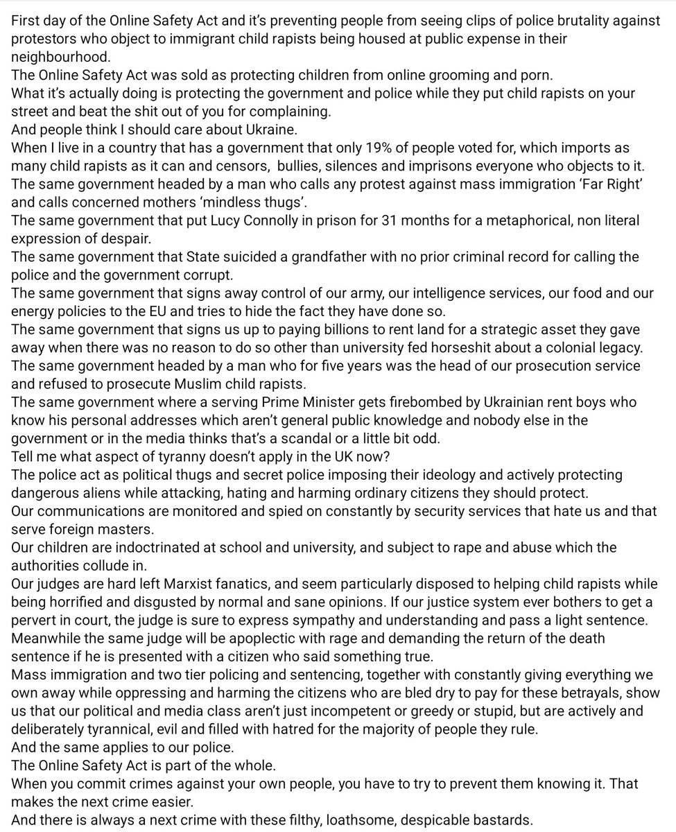 CCearuilin's tweet image. From Daniel Jupp on Facebook. #DanielJupp #OnlineSafetyAct #censorship
