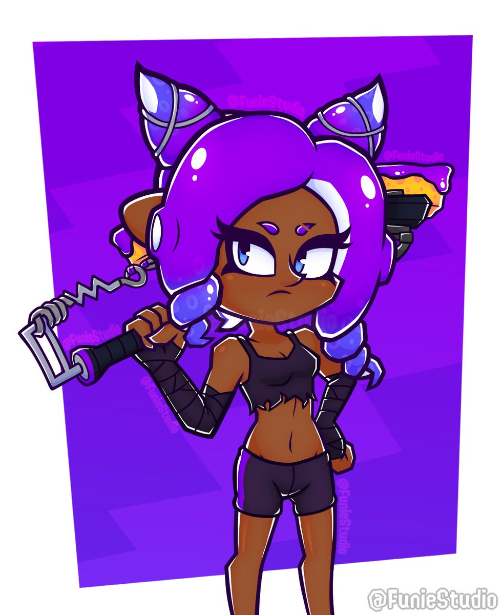 FunieStudio's tweet image. Splatana Wiper
#Splatoon #Splatoon3 #splatoonart