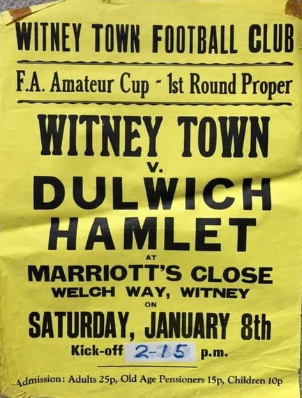 CountryStandard's tweet image. Witney V Dulwich Hamlet