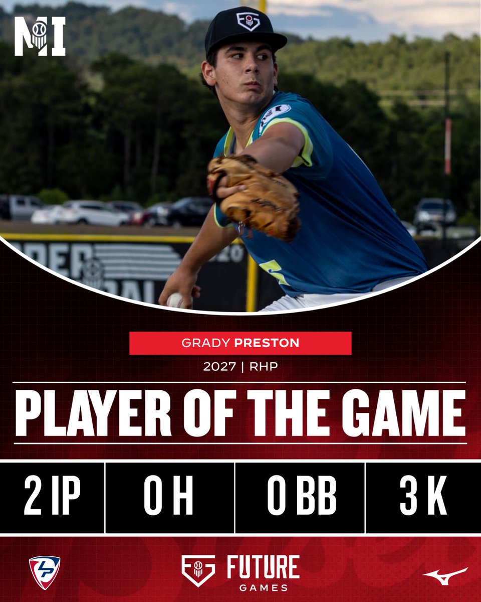 Prep Baseball Michigan (@prepbaseballmi) on Twitter photo 𝙏𝙚𝙖𝙢 𝙈𝙞𝙘𝙝𝙞𝙜𝙖𝙣 𝙋𝙡𝙖𝙮𝙚𝙧 𝙤𝙛 𝙩𝙝𝙚 𝙂𝙖𝙢𝙚
6️⃣⬆️, 6️⃣⬇️ w/ 3Ks for the 6-5 right-hander
Ran the FB up to 89.5 in the outing
#PBFG25 | <a href="/preston_gr03/">Grady Preston</a> 𝙏𝙚𝙖𝙢 𝙈𝙞𝙘𝙝𝙞𝙜𝙖𝙣 𝙋𝙡𝙖𝙮𝙚𝙧 𝙤𝙛 𝙩𝙝𝙚 𝙂𝙖𝙢𝙚
6️⃣⬆️, 6️⃣⬇️ w/ 3Ks for the 6-5 right-hander
Ran the FB up to 89.5 in the outing
#PBFG25 | <a href="/preston_gr03/">Grady Preston</a>