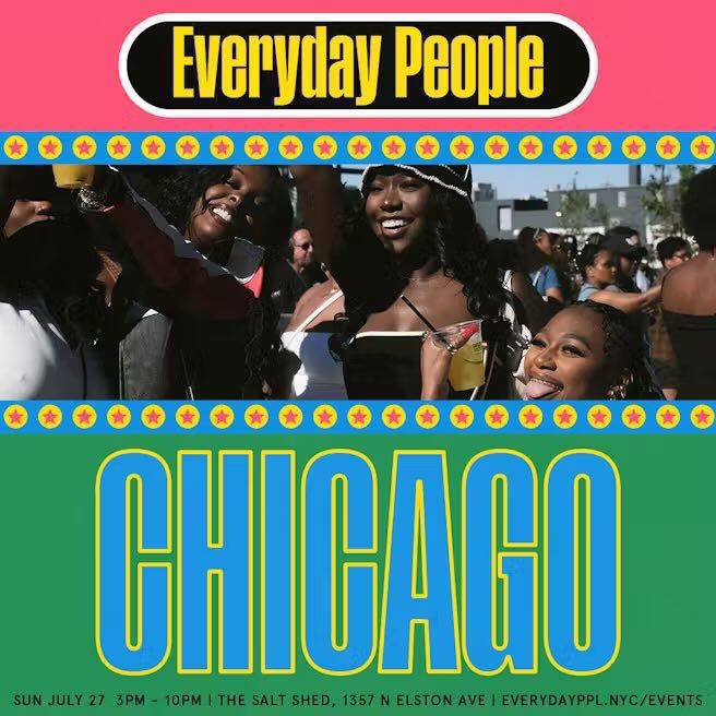 Everyday People Chicago

📍The Salt Shed
🌆 Chicago
📅 Sun, 27 Jul
🎟️ US $50.00
🕰️ 15:00

more enquiries on resale? kindly send a mail. 
to purchase send a direct message 

link.dice.fm/1XRzjFZfcUb
#EverydayPeople #EverydayPeopleChicago #Everydayppl