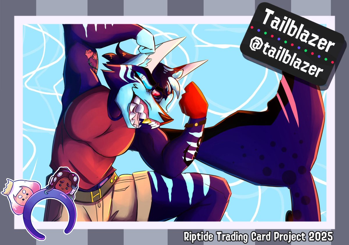 splatLANart's tweet image. For today, we're presenting Tailblazer!
"At a LAN I love to meet new people, make new memories, play Splatoon, and visit friends I havenβt seen in a long time!"
We're just as excited as he is to make new memories! Make one yourself by getting his card at Riptide! π
