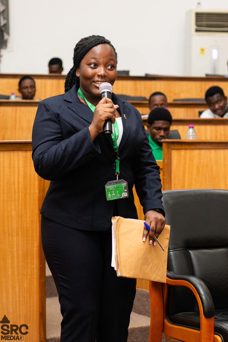 watsuptek's tweet image. Kekeli Woelinam who run last year is seated and answering questions from the panel about the position she seeks to occupy.
Her experience is telling in her responses.
#WatsuptekReport
#ElectionCommandCenter
#KNUSTDecides25