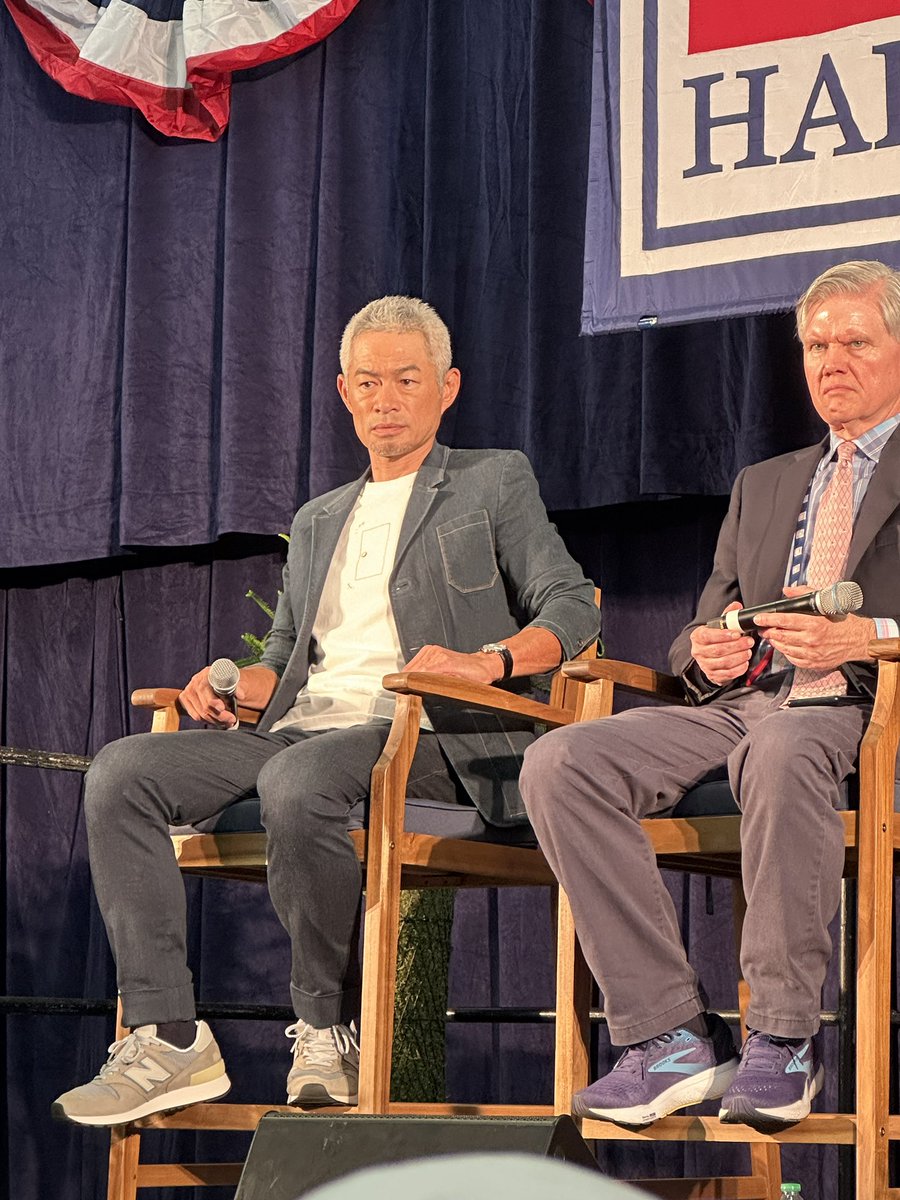 TylerKepner's tweet image. Ichiro on his speech tomorrow: “Of course I’m nervous, and I probably should be preparing more. But this morning I actually went to the field and long-tossed and ran and did my workouts. So for me, I guess, that was more important.”