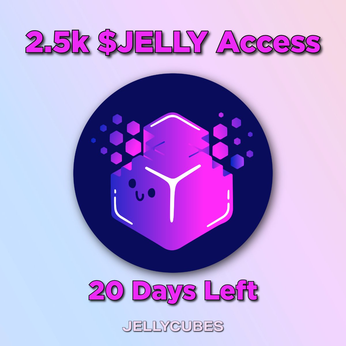 Thomas__JELLY's tweet image. 20 days left

There are 20 days remaining for 2.5k $JELLY access.

After that, it will transition to 10k $JELLY for access.

See you in the Discord 🤝