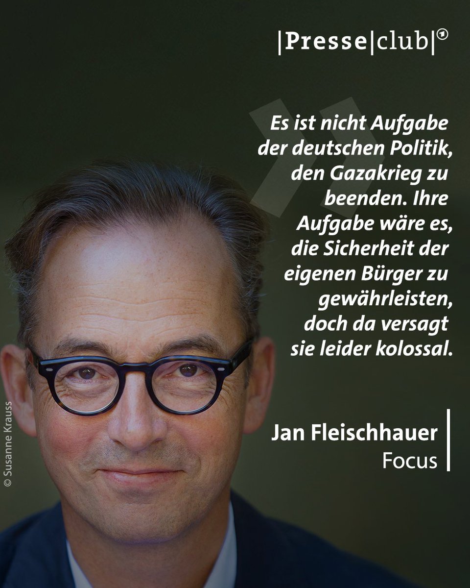 Es liege in der Verantwortung des deutschen <a href="/bundeskanzler/">Bundeskanzler Friedrich Merz</a>, die Jüdinnen und Juden in Deutschland zu schützen, findet <a href="/janfleischhauer/">Jan Fleischhauer</a> (<a href="/focusonline/">FOCUS online</a>, <a href="/FOCUS_Magazin/">FOCUS</a>). Genau das gelinge nicht. #presseclub