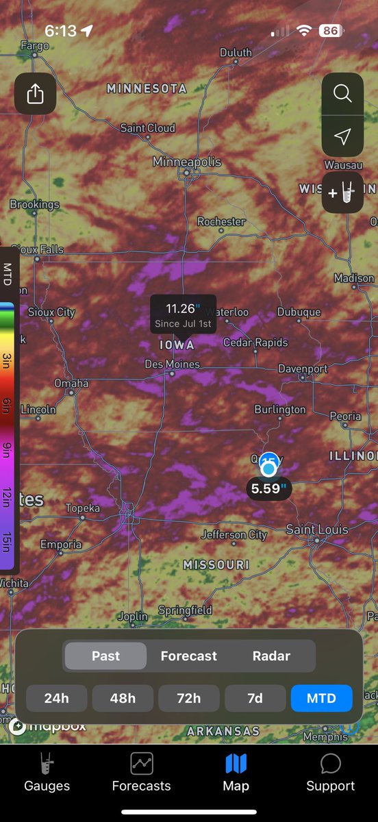 8-12” in July across large portions of Iowa…Record crop 🤔👀