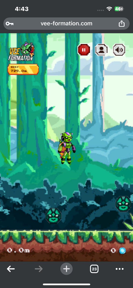 Zaheer08449329's tweet image. This is crazy addictive!
Just 10 mints into the game and i am already on 78 leaderboard!
Im naturally built for this!
The team of @genome_protocol has built this game in kind of a pixelated way that makes it nostalgic and cool!
Thanks nome for making remember my childhood again!