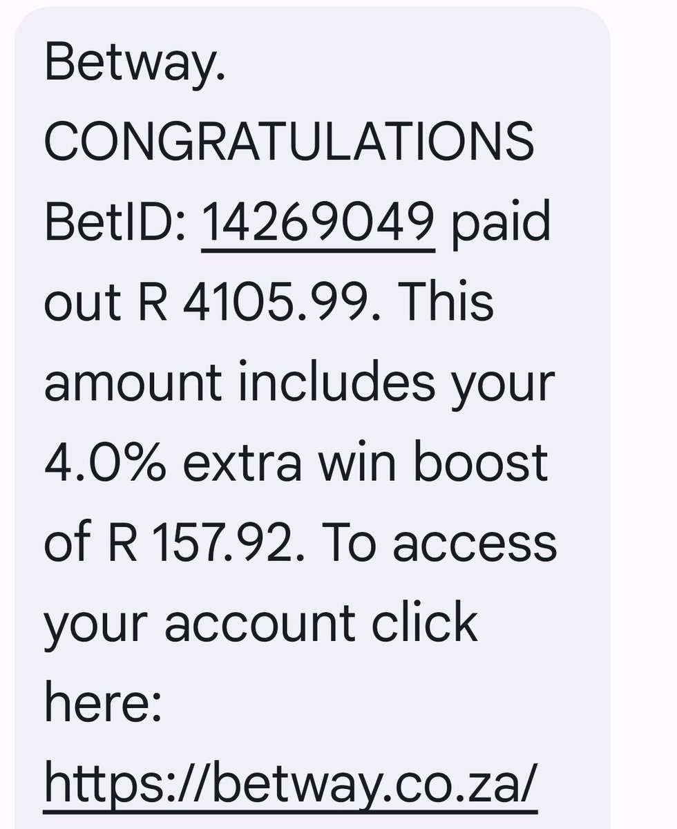AlsonManyama's tweet image. BOOOOOOM 💥💥💥💥💥💥💥💥💥💯💯💯💯🥳🥳🥳🥳🥳🥳🥳🥳🥳
We ate in my VIP Group
R4105.99 💥💥💥💥💥 Betway win