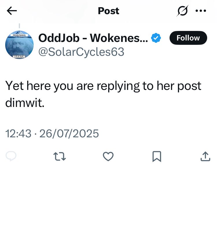 JaxonFisk's tweet image. Love the way these racist cunts shout at you and then block you…
Give ‘it’ my regards…@SolarCycles63