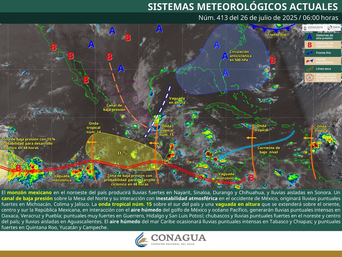 MaraLezama's tweet image. 📣 ¡Quintanarroenses!
⛈️ Se esperan lluvias puntuales intensas en nuestro estado, debido al aire húmedo del mar Caribe.
🚨 Les invitamos a tomar precauciones, especialmente en zonas bajas y con riesgo de encharcamientos.
Manténganse informados a través de fuentes oficiales.…