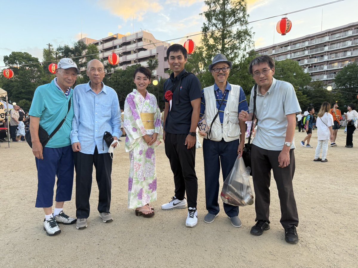 sasaki_rie's tweet image. 南港花のまち公園の夏祭りです🏮
こうした地域のつながりが、まちの元気の源ですね!
運営の皆さまのご尽力に感謝いたします。
#日本維新の会
#大阪維新の会
#佐々木りえ