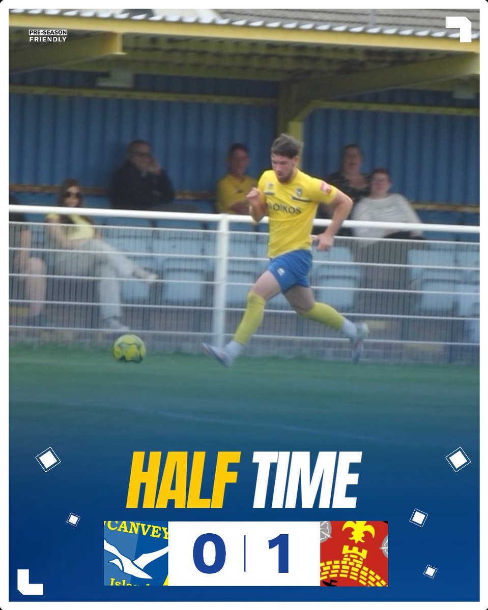 CIFC's tweet image. A goal down at the interval. ⏸️