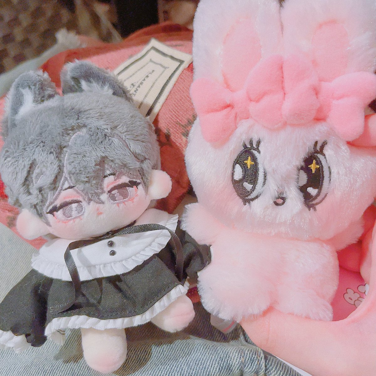 re0626_'s tweet image. 今日はエピルくんとおでけけ！たまたまゲーセン寄ったらめためた可愛いｳｻﾁｬﾝいたからgetしてきた♪( ◜ω◝و(و &quot;