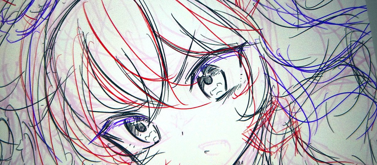 namatyoco's tweet image. ミホノブルボンちゃんラフ描いてる