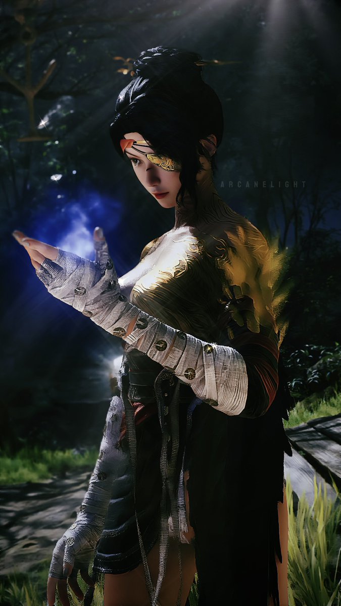 ArcaneLight_'s tweet image. Elegance through chaos. 🪽

~Tap for fullscreen ✅

#Wuchang #WuChangFallenFeathers