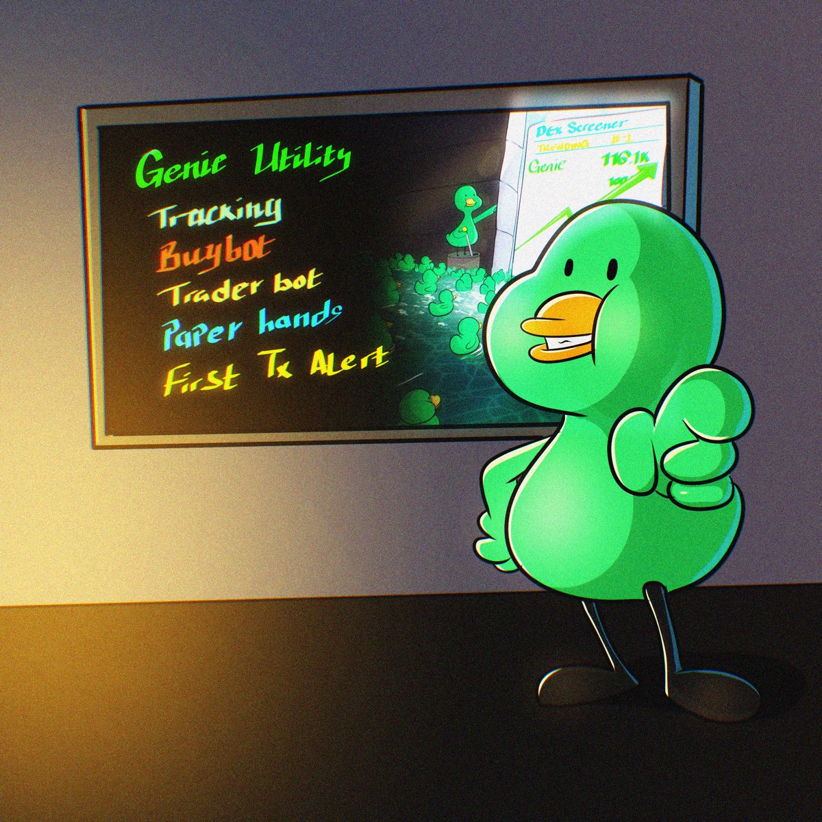 Genie_abs's tweet image. 📈 Class is in session.
And Professor Genie is dropping alpha 💚🧠
🛠 Wallet Tracking
🚀 BuyBot
⚡ TraderBot (0 fee)
📊 Paperhands Analyzer
🚨 First Tx Alert
Utility? Checked.
Community? Hyped.
#Genie #Abstract #AbstractChain
