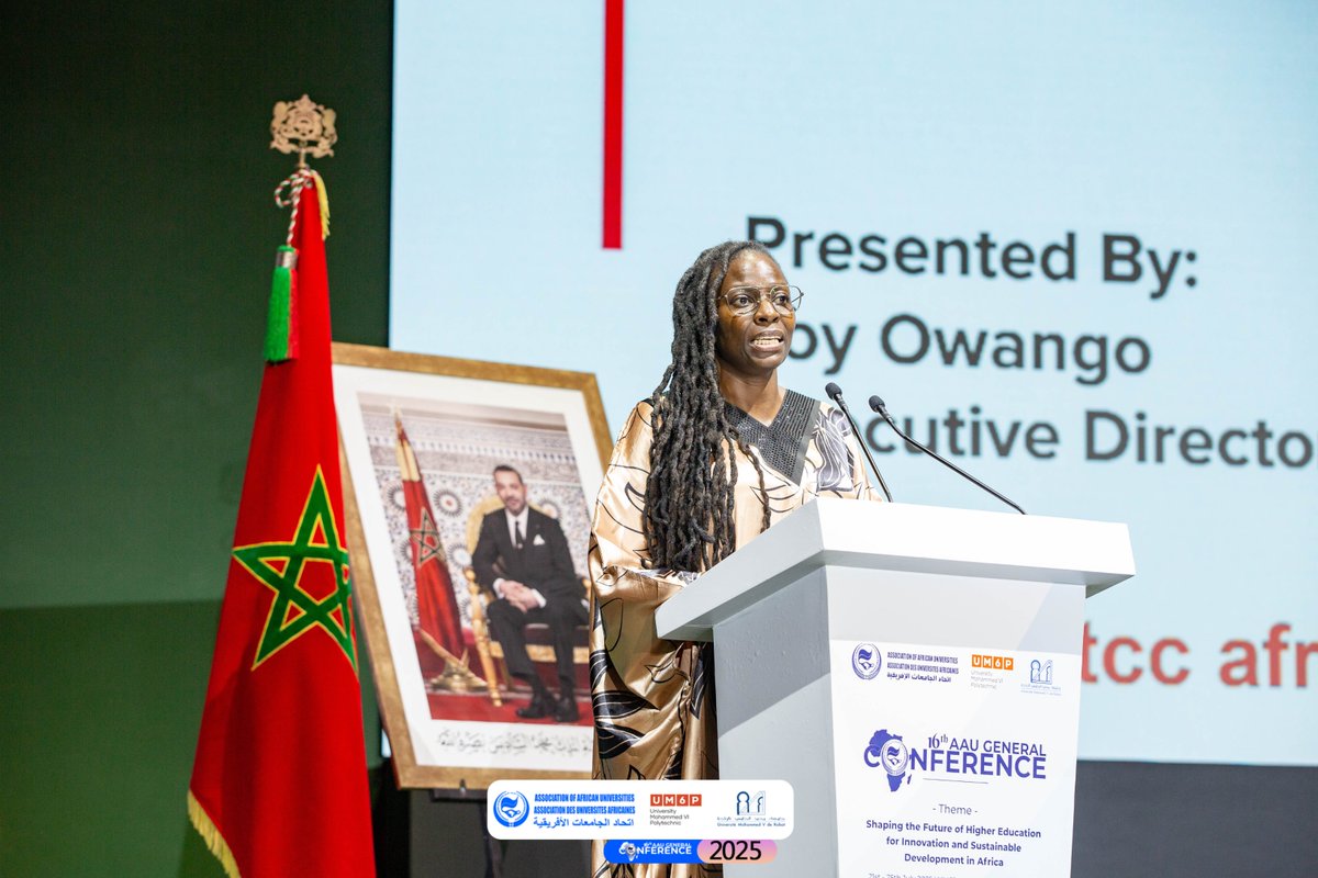 AAU_67's tweet image. “We are honoured to work with the Association of African Universities in building capacity for higher education institution leaders.” The AAU’s leadership in championing Open Science across the continent makes this collaboration vital for long-term impact. — Ms. Joy Owango,…
