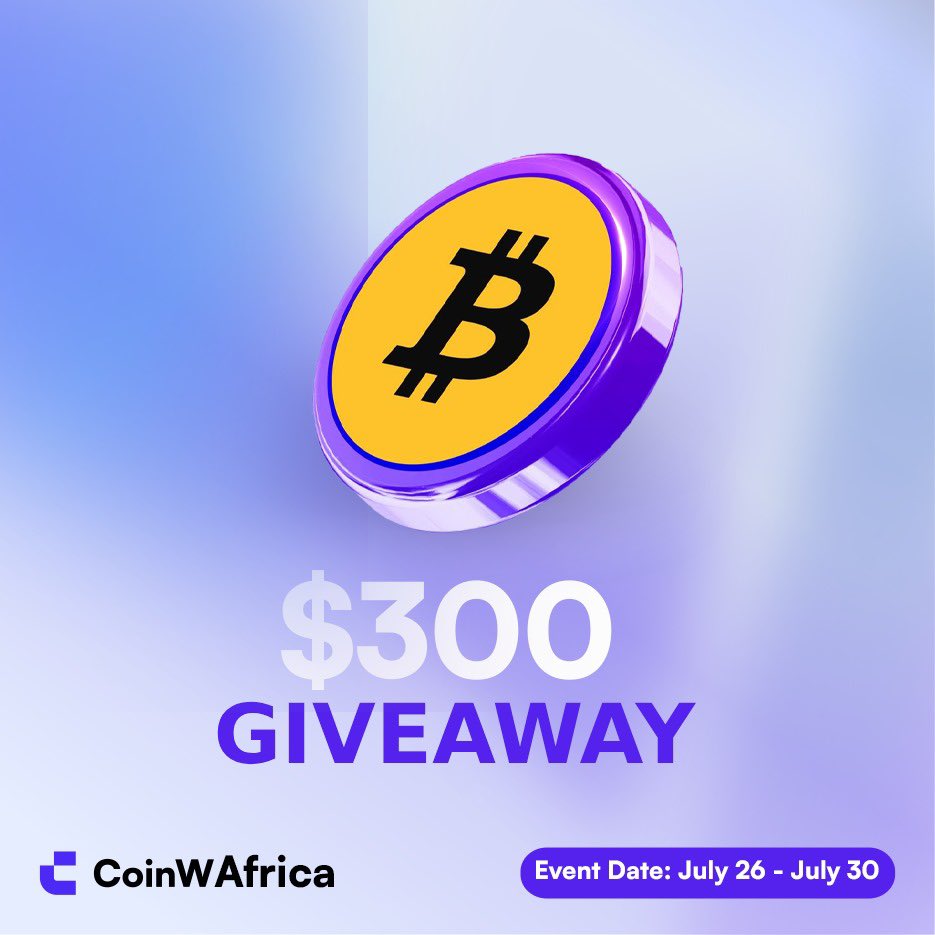 🚨 $300 GIVEAWAY 🚨

🎉 We’re giving away $300 in crypto rewards!
🔹 10 winners will split $100 USDT
🔹 5 winners will share $200 in futures bonuses

How to Enter:
1️⃣ Follow <a href="/CoinW_Africa/">CoinW Africa</a> 
2️⃣ ❤️ Like &amp; 🔁 Retweet this post
3️⃣ 👯 Tag 3 friends in the comments

📅 Event Date: July