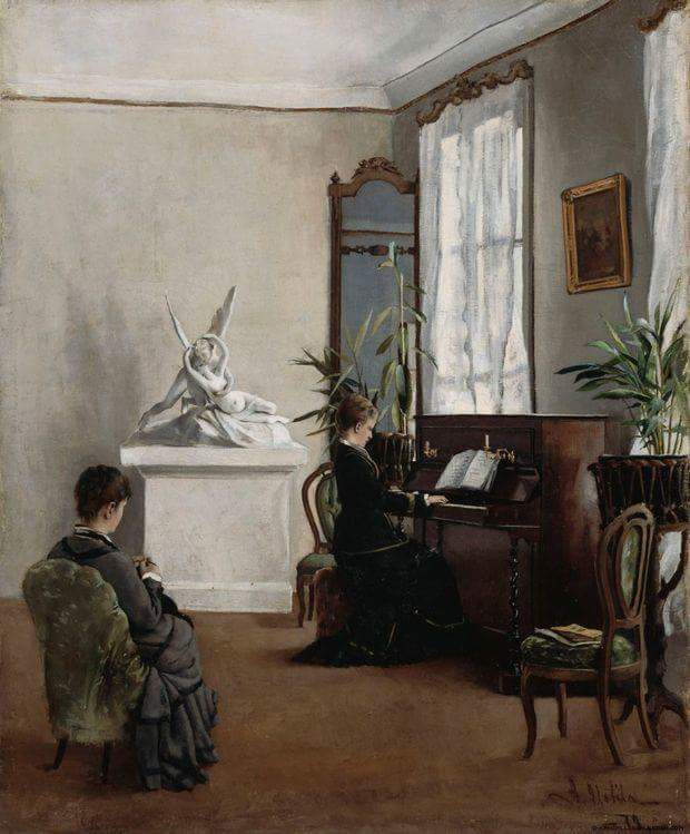Art__Paintings's tweet image. Aukusti Uotila

Piano lesson (Finland, 1879)